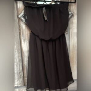 Express Strapless Sun Dress black